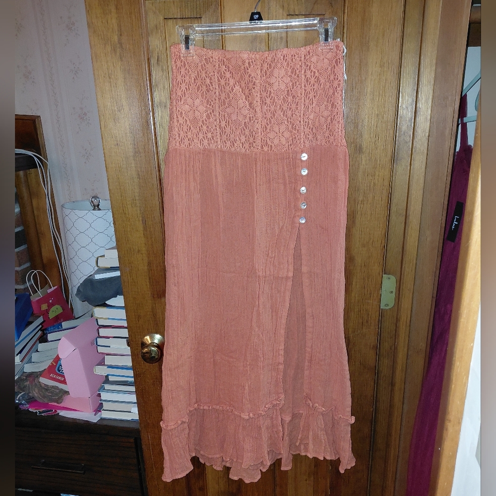 Jen's Pirate Booty Venus Maxi Skirt In Tango Orange - Picture 5 of 13